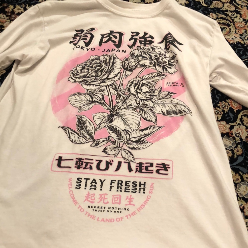 Graphic rose shirt
